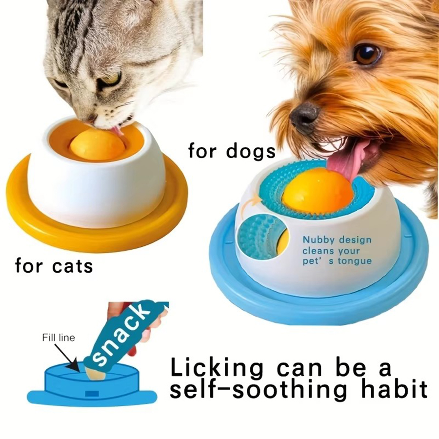 Indestructible Dog Chew Toy - Pet Lick Toy Slow Feeding Dispenser