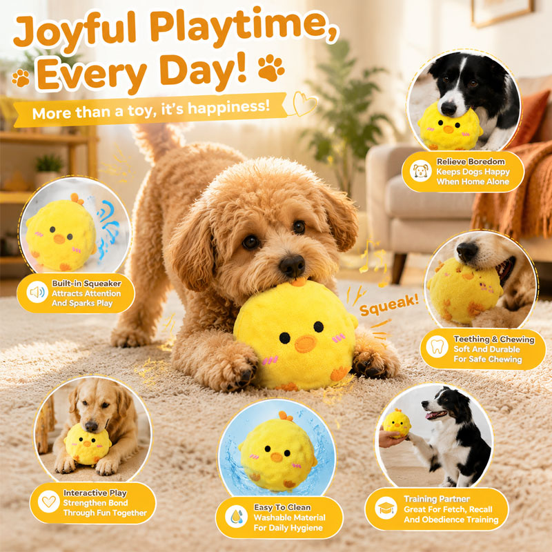 Snuffle Mat For Dogs - Plush Sound Dog Toy Interactive Training