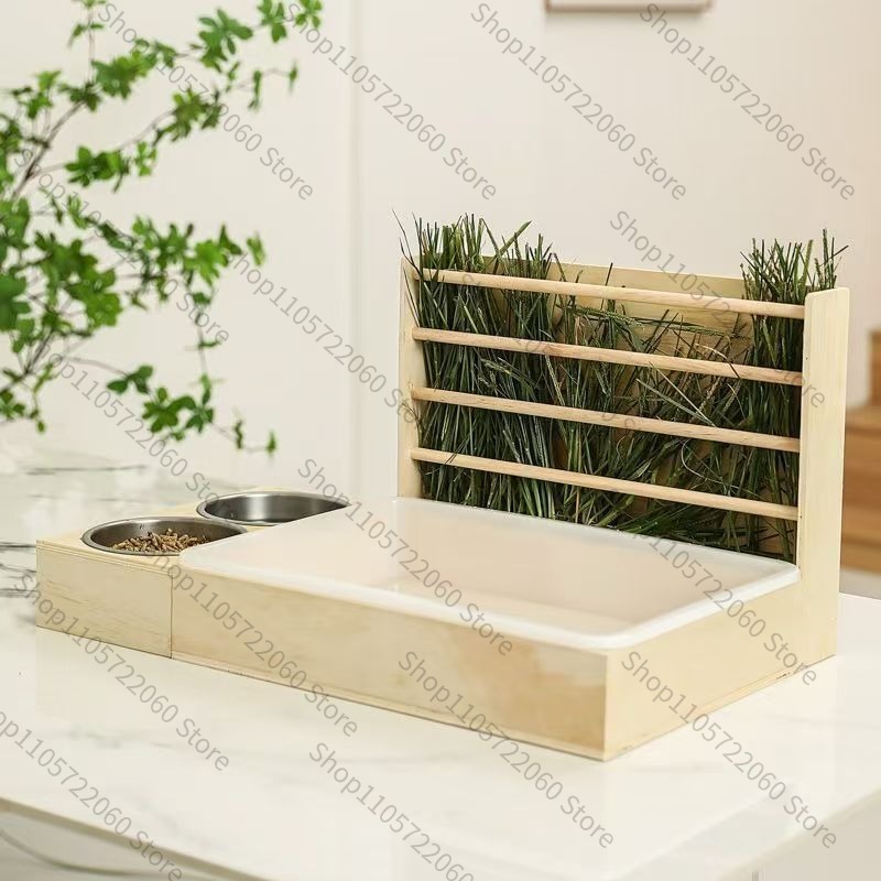 Wooden Rabbit Hay Feeder, Mini - Pet Feeders ulasan dan harga