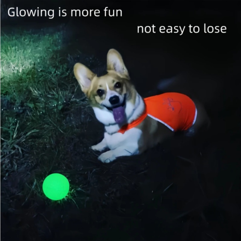 Glow-in-the-Dark Rubber Dog Ba - Indestructible Dog Chew Toy ulasan dan harga