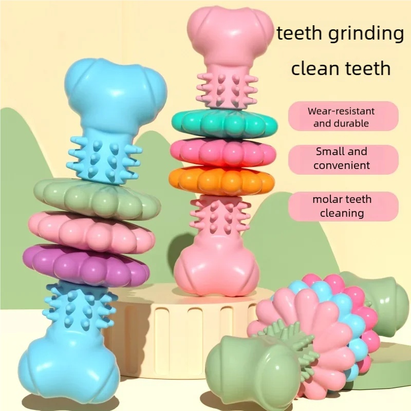 Durable TPR Dog Chew Toy Bone  - Teeth Cleaning Dog Chew Bone ulasan dan harga