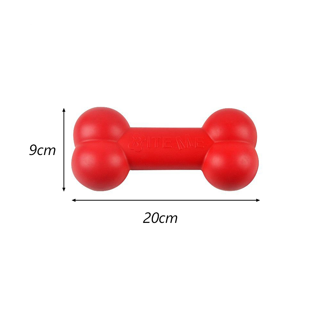 Red TPR Bone Dog Chew Toy Inde - Teeth Cleaning Dog Chew Bone ulasan dan harga