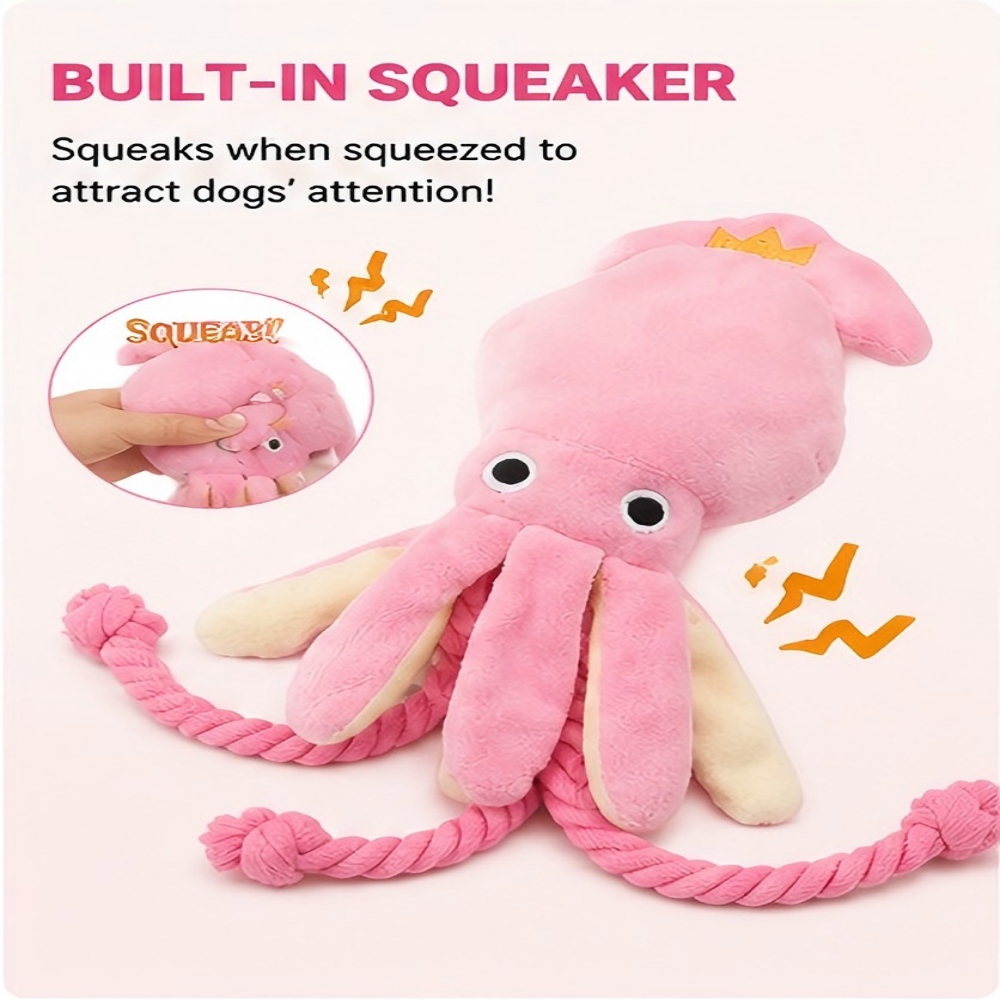 Giant Plush Octopus Dog Chew T - Dog Rope Toy Aggressive Chewers ulasan dan harga