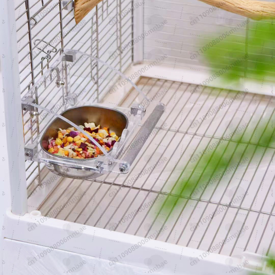 Parrot food box stainless stee - Pet Feeders ulasan dan harga