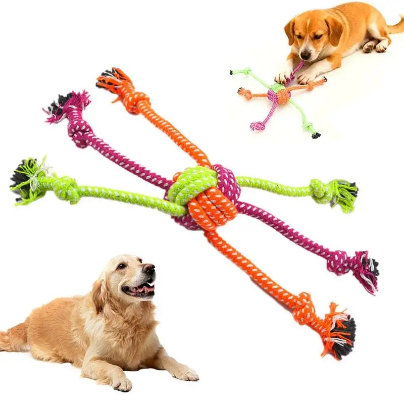 Durable Dog Chew Toy Cotton Ro - Dog Rope Toy Aggressive Chewers ulasan dan harga