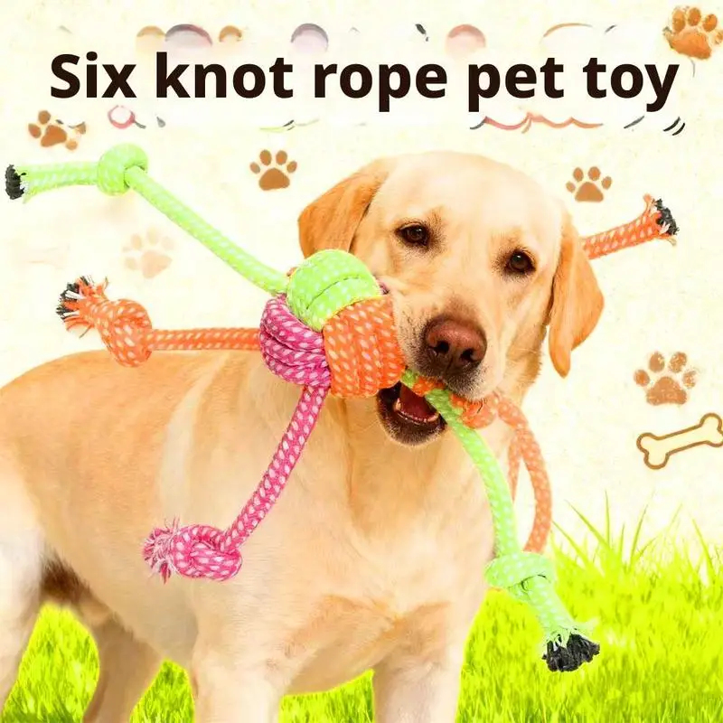 Durable Dog Chew Toy Cotton Ro - Dog Rope Toy Aggressive Chewers ulasan dan harga
