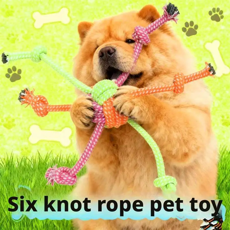Durable Dog Chew Toy Cotton Ro - Dog Rope Toy Aggressive Chewers ulasan dan harga