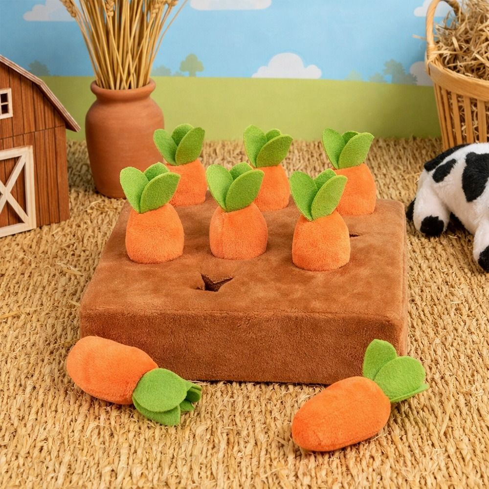 Stress Relief Carrot Snuffle M - Dog Puzzle Feeder Toy ulasan dan harga