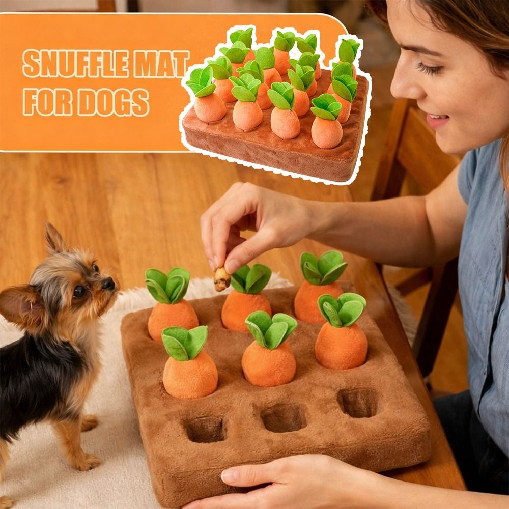 Stress Relief Carrot Snuffle M - Dog Puzzle Feeder Toy ulasan dan harga