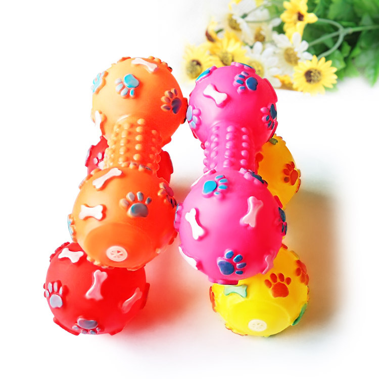 New Pet Dog Squeaky Toy - Dumb - Teeth Cleaning Dog Chew Bone ulasan dan harga