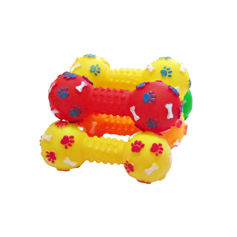 New Pet Dog Squeaky Toy - Dumb - Teeth Cleaning Dog Chew Bone ulasan dan harga