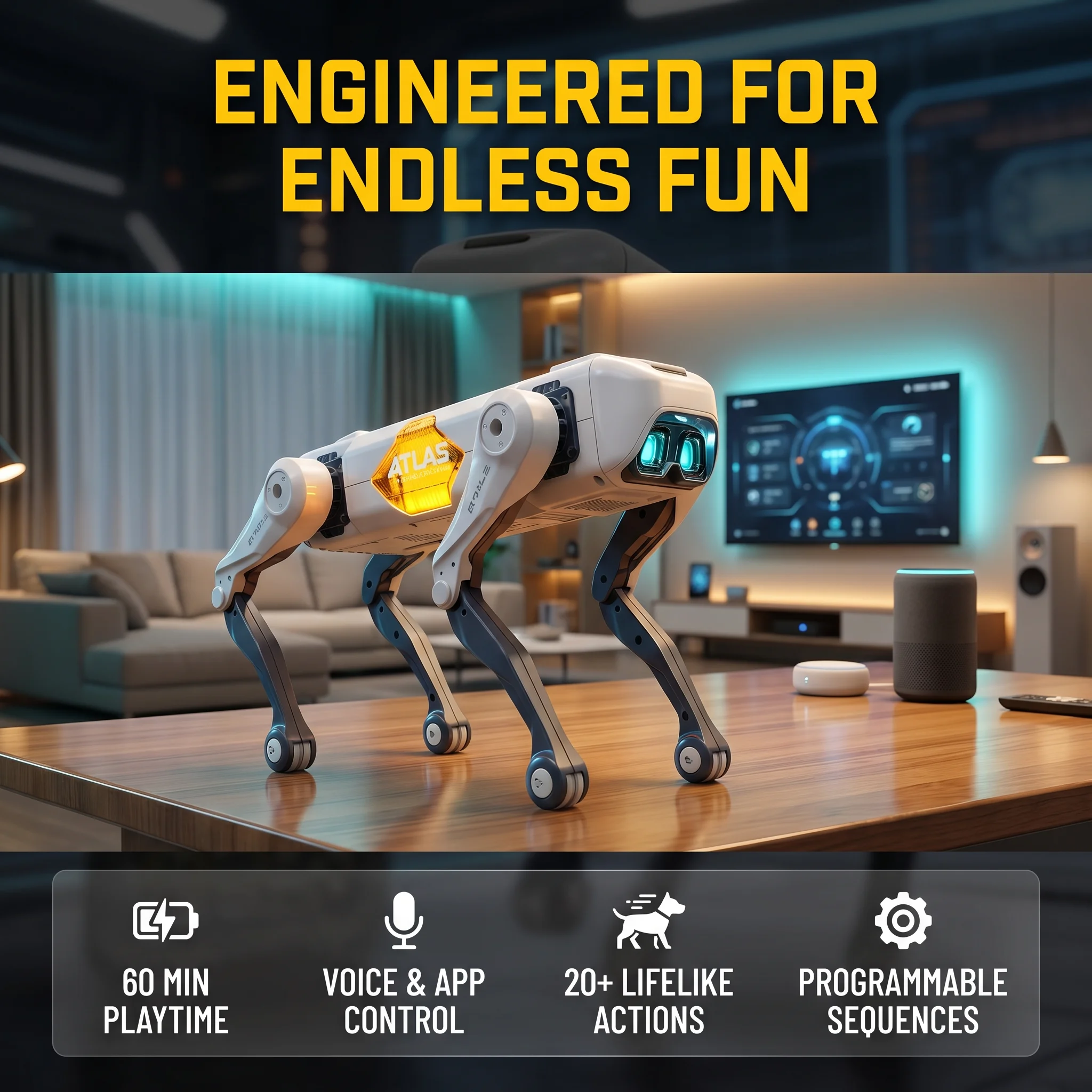 AI Smart Robot Dog, Voice & AP - Dog Toys ulasan dan harga