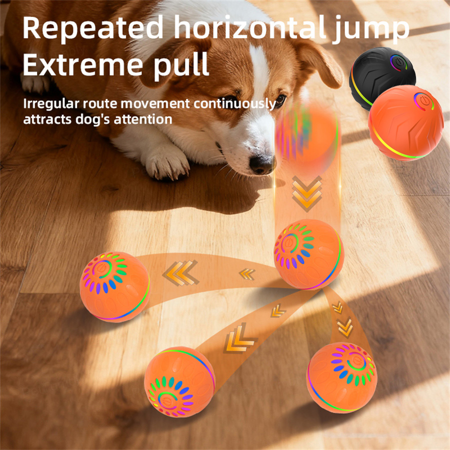 Interactive Smart Dogs Toys Ba - Automatic Moving Dog Ball ulasan dan harga