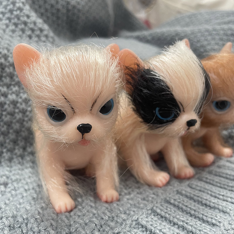 5Inch Full Body Silicone Cute  - Interactive Squeaky Plush Dog Toy ulasan dan harga